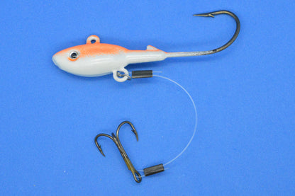 Big Sky Lake Trout Jigs w/Stinger Hook 1oz 1/pack Orange