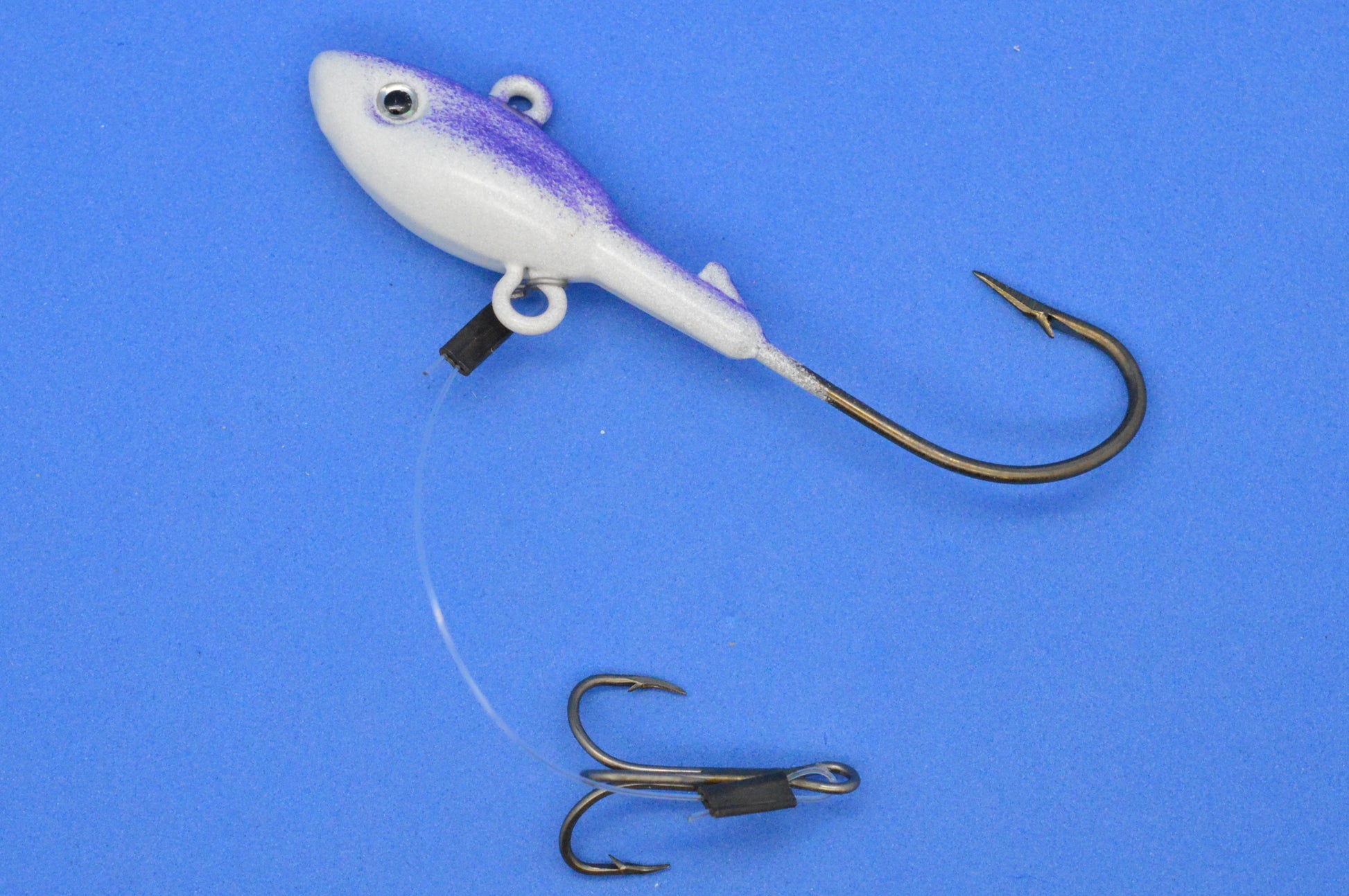 Big Sky Lake Trout Jigs w/Stinger Hook 1oz 1/pack Purple